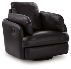 ModMax II Black Swivel Glider Recliner - Ornate Home