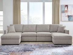 ModMax Luxe Flint 4-Piece Double Chaise Sectional - Ornate Home