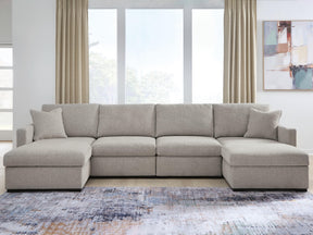 ModMax Luxe Flint 4-Piece Double Chaise Sectional - Ornate Home
