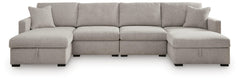 ModMax Luxe Flint 4-Piece Double Storage Chaise Sectional - Ornate Home