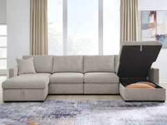 ModMax Luxe Flint 4-Piece Double Storage Chaise Sectional - Ornate Home