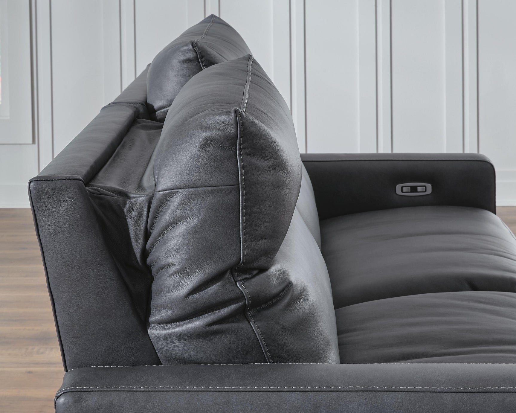 ModZ Blue 7-Piece Power Reclining Sectional w/ Audio Consoles - Ornate Home