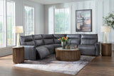 ModZ Blue 5-Piece Power Reclining Sectional (Online Special Price) - Ornate Home