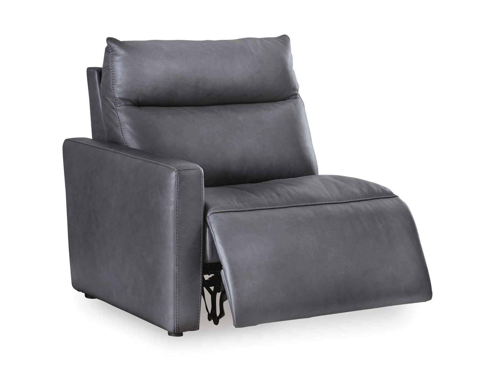 ModZ Blue 7-Piece Power Reclining Sectional with Audio Consoles - Ornate Home