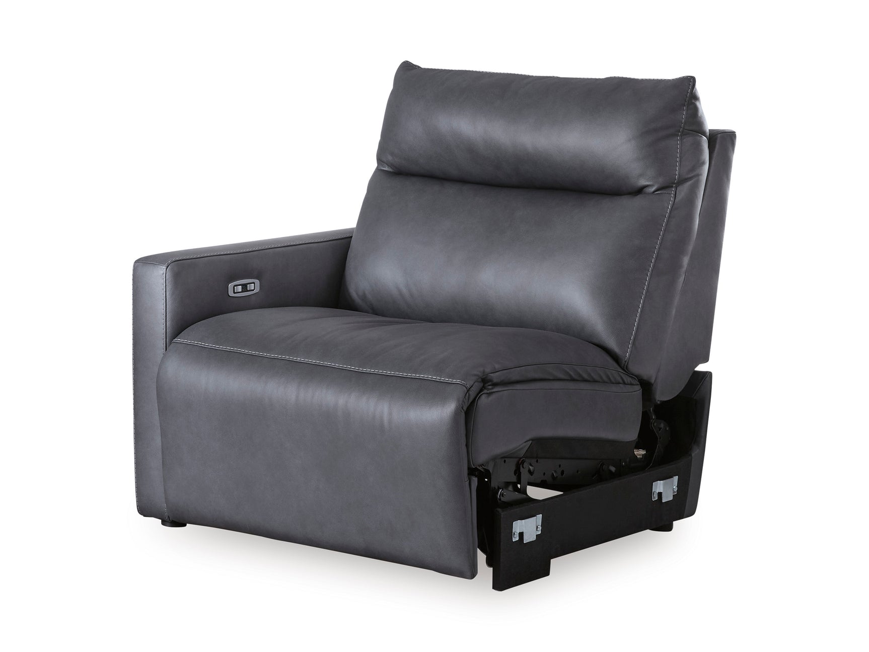 ModZ Blue 7-Piece Power Reclining Sectional with Audio Consoles - Ornate Home
