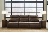 ModZ Chocolate 3-Piece Power Sectional Reclining Sofa - Ornate Home