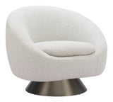 Modan Misty Gray Swivel Chair - Ornate Home
