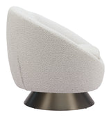 Modan Misty Gray Swivel Chair - Ornate Home