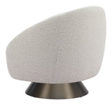 Modan Misty Gray Swivel Chair - Ornate Home