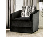 Modbury Black Swivel Chair - Ornate Home
