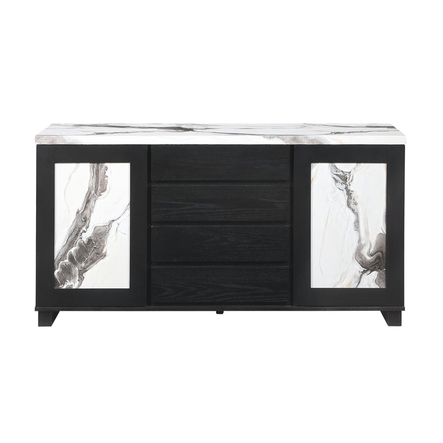 Modena Charcoal Server - Ornate Home