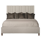 Modena Grey Fabric Panel King Bed - Ornate Home