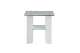 Modena White End Table - Ornate Home