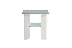 Modena White End Table - Ornate Home