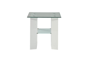 Modena White End Table - Ornate Home