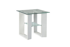 Modena White End Table - Ornate Home