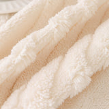 Modern 3D Water Ripple Sofa Cover, Non-Shedding Cream Style Furniture Protector Throw