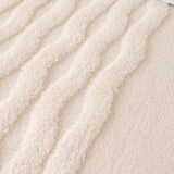 Modern 3D Water Ripple Sofa Cover, Non-Shedding Cream Style Furniture Protector Throw
