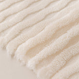 Modern 3D Water Ripple Sofa Cover, Non-Shedding Cream Style Furniture Protector Throw