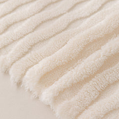 Modern 3D Water Ripple Sofa Cover, Non-Shedding Cream Style Furniture Protector Throw - Ornate Home