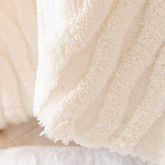 Modern 3D Water Ripple Sofa Cover, Non-Shedding Cream Style Furniture Protector Throw - Ornate Home