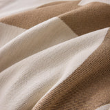 Modern Abstract Chenille Sofa Cover, Large Soft Throw Blanket with Tassels for Couch - Ornate Home