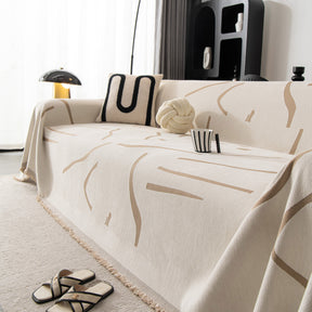 Modern Abstract Couch Cover Blanket, Decor Furniture Protector for Sectional Sofa - Ornate Home
