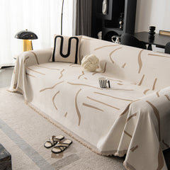 Modern Abstract Couch Cover Blanket, Decor Furniture Protector for Sectional Sofa - Ornate Home