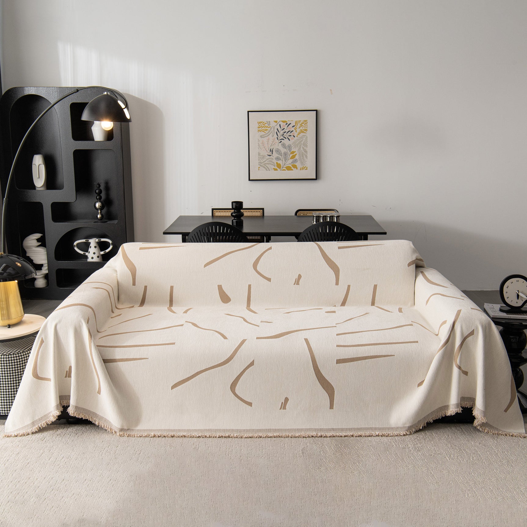 Modern Abstract Couch Cover Blanket, Decor Furniture Protector for Sectional Sofa - Ornate Home