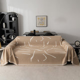 Modern Abstract Couch Cover Blanket, Decor Furniture Protector for Sectional Sofa - Ornate Home
