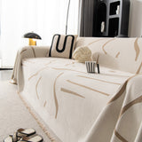 Modern Abstract Couch Cover Blanket, Decor Furniture Protector for Sectional Sofa - Ornate Home