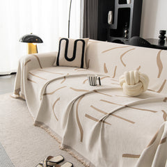 Modern Abstract Couch Cover Blanket, Decor Furniture Protector for Sectional Sofa - Ornate Home