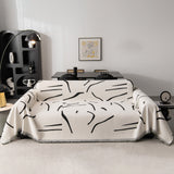 Modern Abstract Couch Cover Blanket, Decor Furniture Protector for Sectional Sofa - Ornate Home