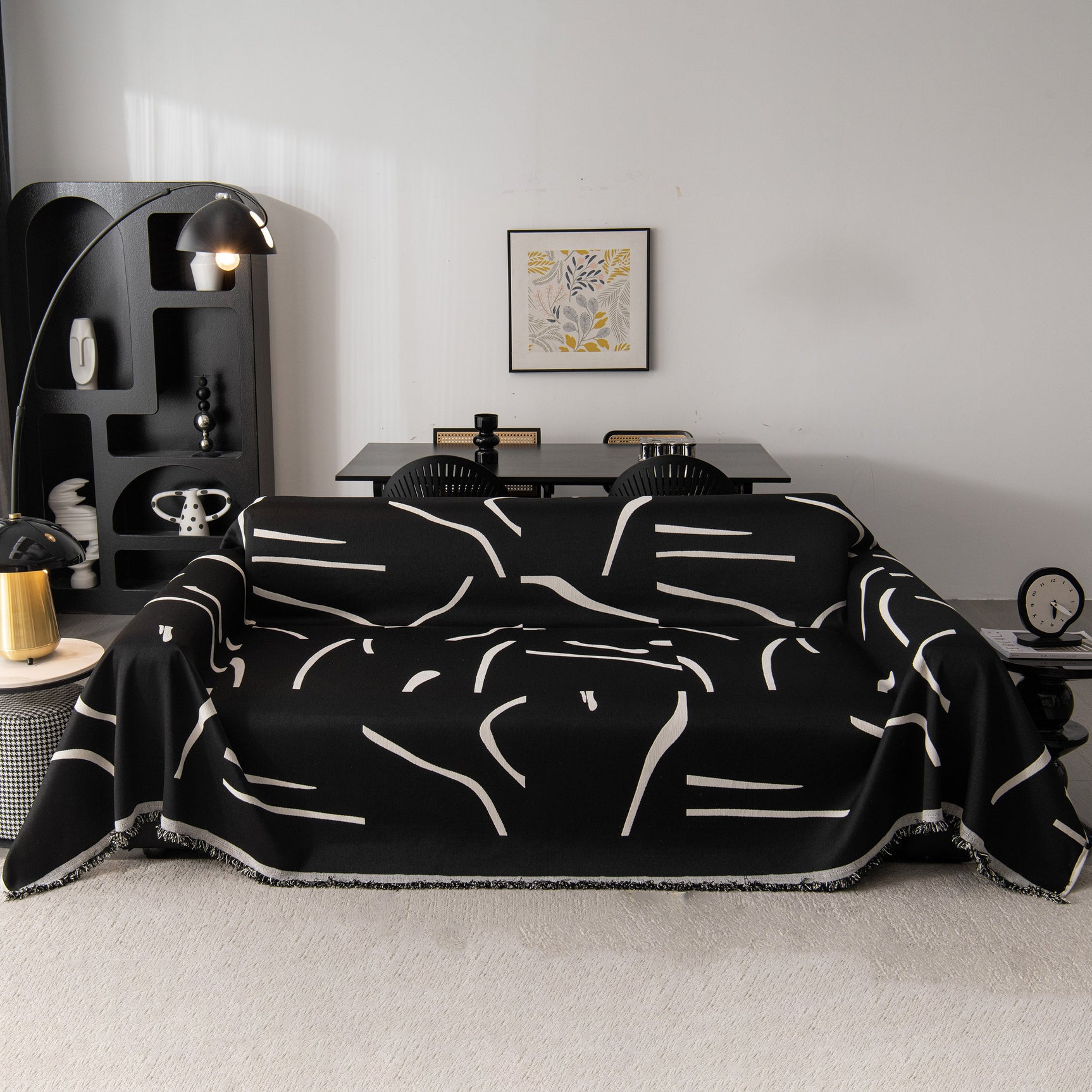 Modern Abstract Couch Cover Blanket, Decor Furniture Protector for Sectional Sofa - Ornate Home