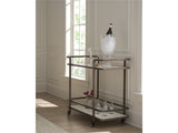 Modern Aged Gold Bar Cart - Ornate Home