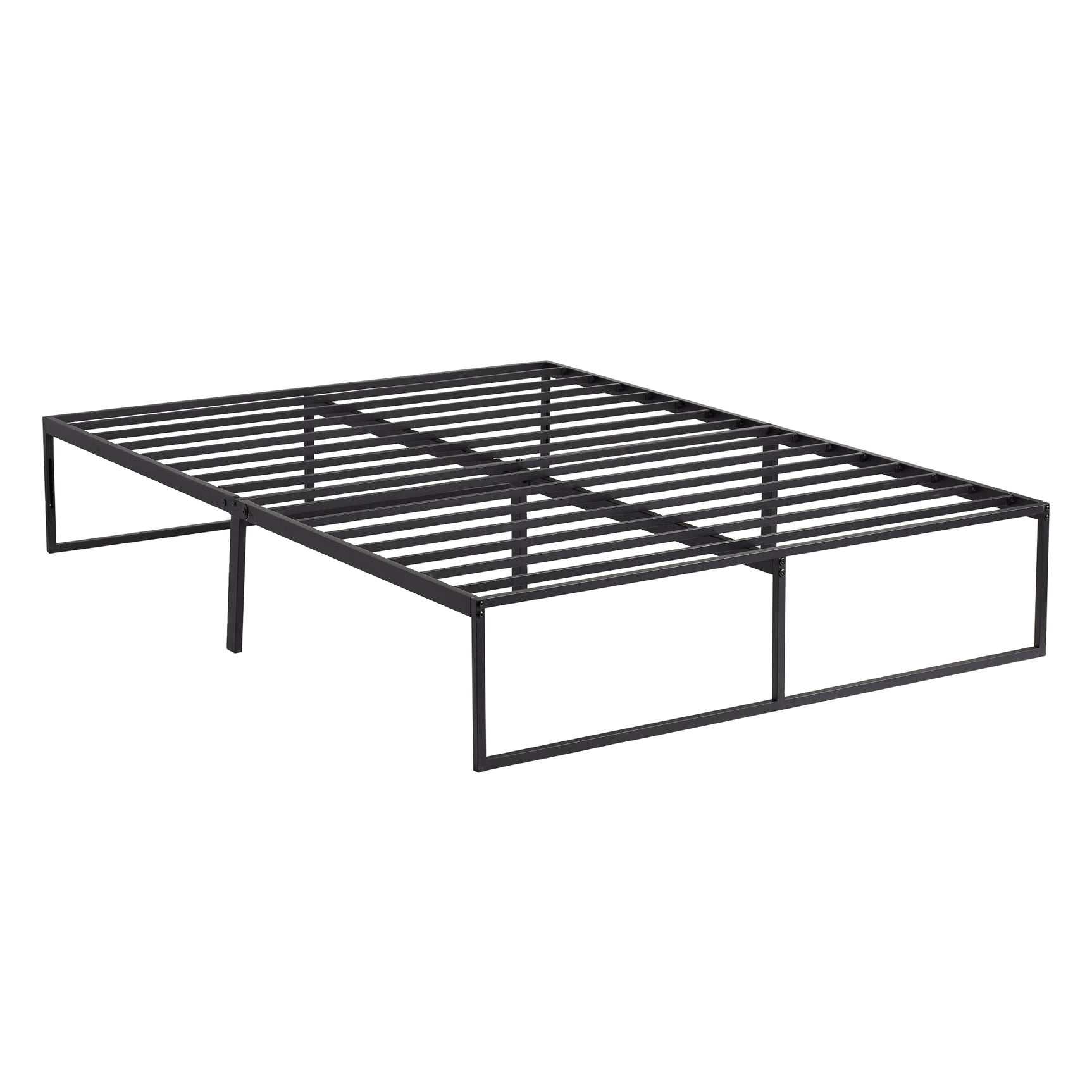 Modern Black King Platform Bed Frame - Ornate Home