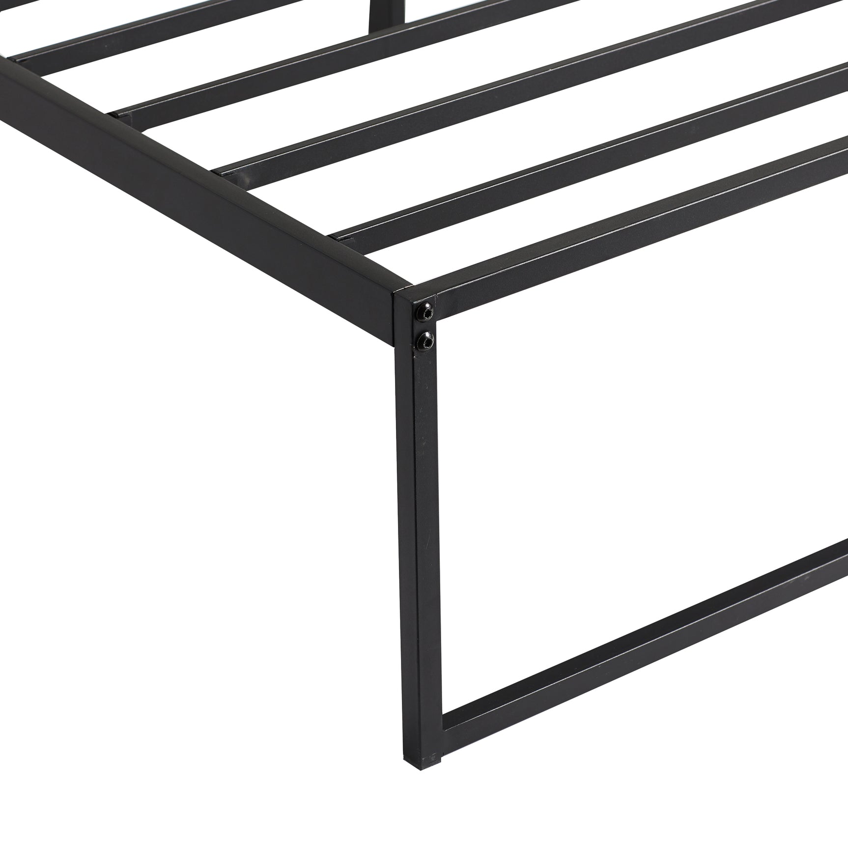 Modern Black King Platform Bed Frame - Ornate Home