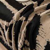Modern Chenille Bold Abstract Pattern Sofa Cover, Artistic Decorative Furniture Cover - Ornate Home