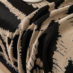 Modern Chenille Bold Abstract Pattern Sofa Cover, Artistic Decorative Furniture Cover - Ornate Home