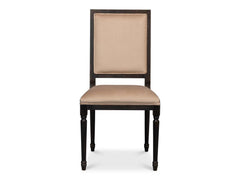 Modern Classic Seating Black Square Back Side Chair (Set of 2) - Ornate Home