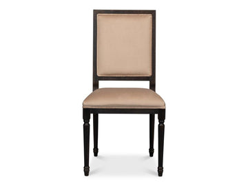 Modern Classic Seating Black Square Back Side Chair (Set of 2) - Ornate Home