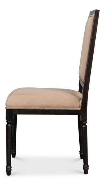 Modern Classic Seating Black Square Back Side Chair (Set of 2) - Ornate Home