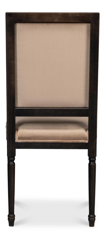 Modern Classic Seating Black Square Back Side Chair (Set of 2) - Ornate Home