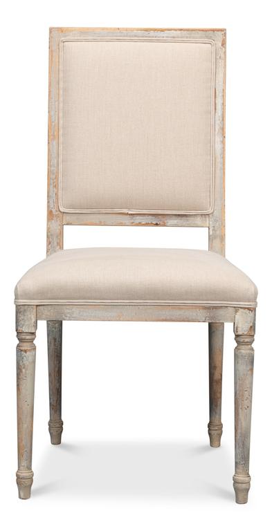 Modern Classic Seating Grey Square Back Side Chair (Set of 2) - Ornate Home