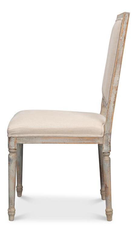 Modern Classic Seating Grey Square Back Side Chair (Set of 2) - Ornate Home
