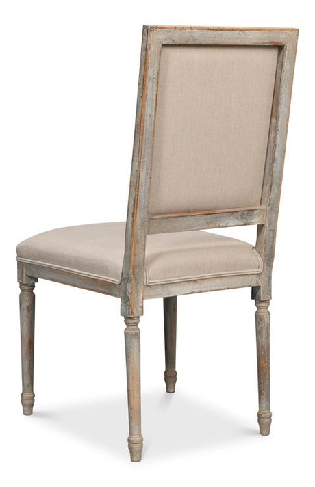 Modern Classic Seating Grey Square Back Side Chair (Set of 2) - Ornate Home