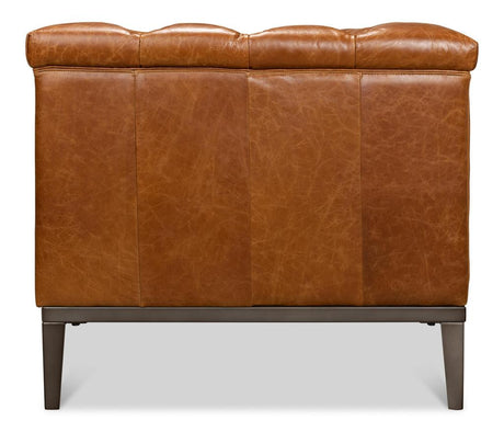 Modern Comfort Brown Cube Sofa - Ornate Home