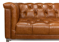 Modern Comfort Brown Cube Sofa - Ornate Home