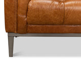 Modern Comfort Brown Cube Sofa - Ornate Home