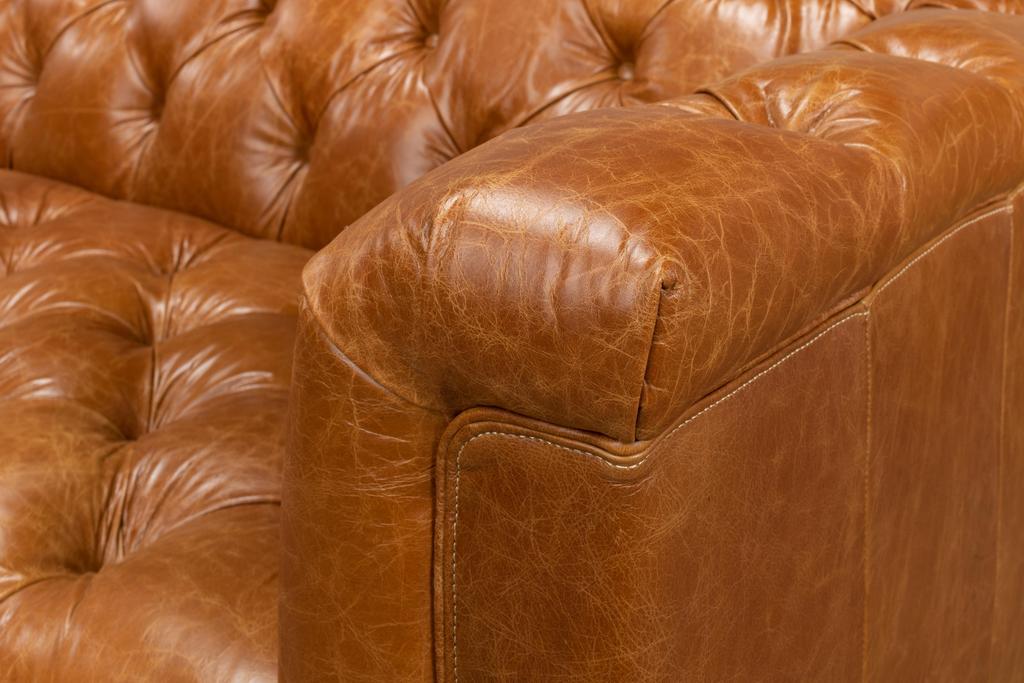 Modern Comfort Brown Cube Sofa - Ornate Home